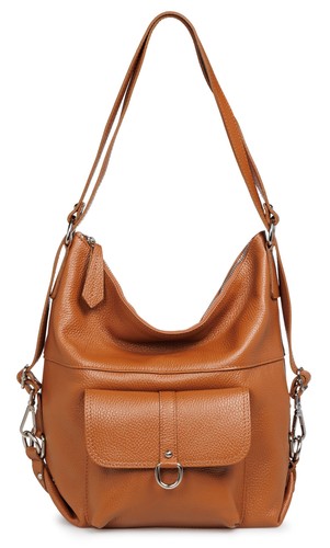 Caspar 2in1 leder rucksack - leder,