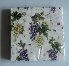 20 Servietten Weintrauben