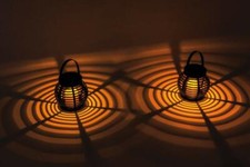 LED Solar Solarleuchte Tischleuchte Mauerleuchte * sehr schöne * 2 Set Leuchte