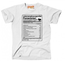 T-Shirt Unisex DOSIS POMERANIAN Lebensergänzungsmittel Männer Hund Hundemotiv