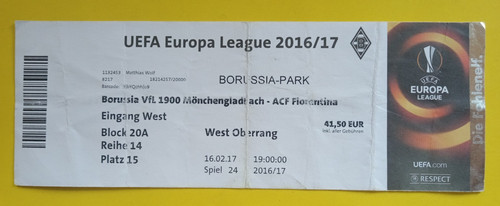Orig ticket europa league - ,