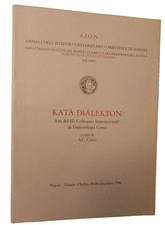 GRIECHENLAND, DIALEKTOLOGIE