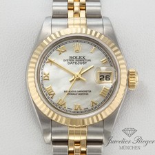 Rolex Lady Datejust Edelstahl Gelbgold 750 Perlmutt Automatik Gold Stahl Damen
