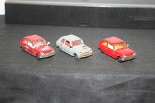3 Seltene alte Renault 5 R5 Majorette Nr 257 Spielzeugautos Modellautos 1/55