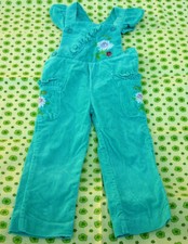 Original Kord Latzhose Gr. 86  DDR Mädchen Hose mit Stickerei  türkis ungetragen