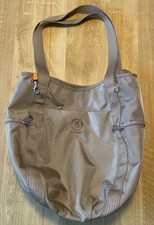 BOGNER Schultertasche aus Nylon, Umhängetasche, hellbraun - beige, gebr.