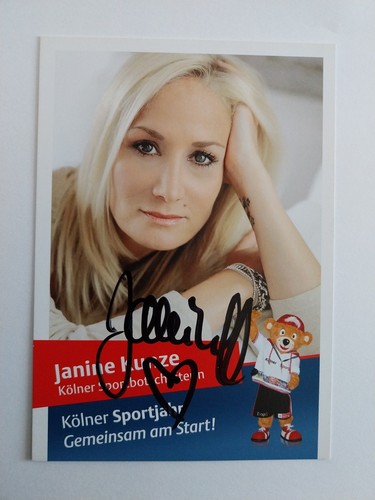 Janine kunze autogramm - janine,