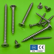 SPANPLATTENSCHRAUBEN EDELSTAHL A2 VOLLGEWINDE Ø 3-6mm TX SEKO HOLZSCHRAUBEN ETA