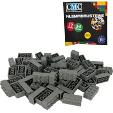 100 klemmbausteine grau - grau, grey