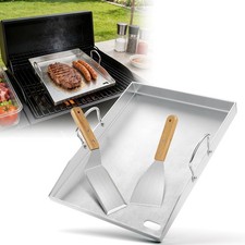 Edelstahl Grillplatte set für