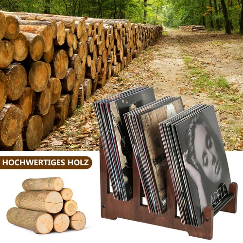 Holz schallplattenständer - holz,