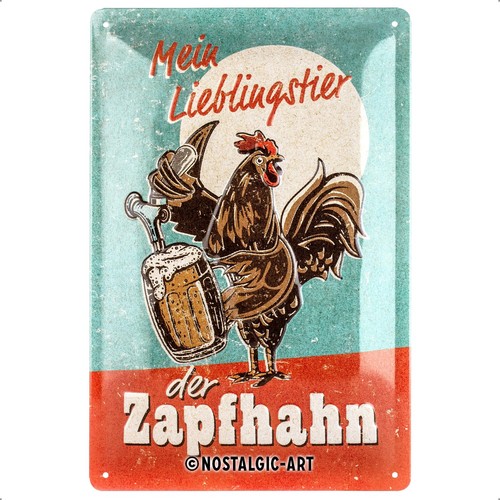 Retro blechschild 30 cm - 20,