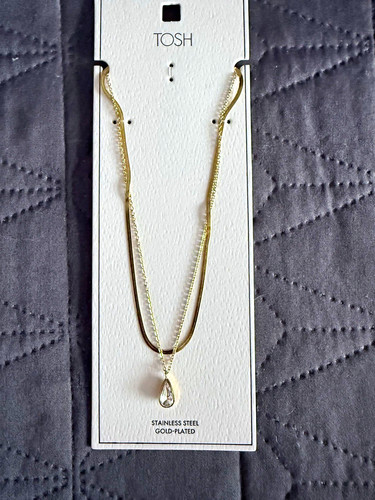 Tosh halskette goldfarben - halskette,