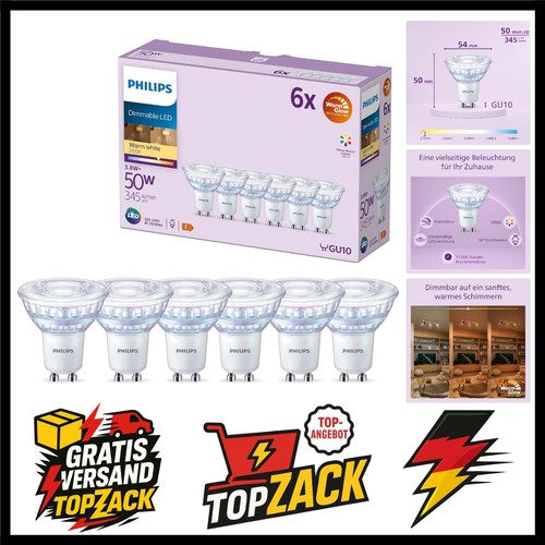 Led lampe gu10 6er - led-lampe, 6er-pack,