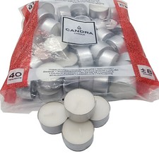 40 Teelichter Kerzen Gastro