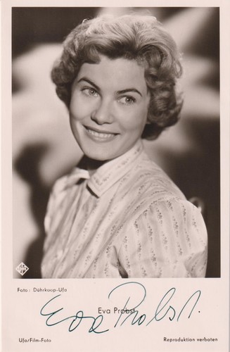 Eva probst original autogramm - eva,