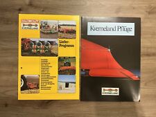 2x Orig. KVERNELAND Pflug Programm Prospekt Brochure DEUTZ FAHR Traktor D5