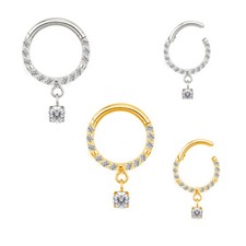 1,2mm TITAN Gold Clicker Ring