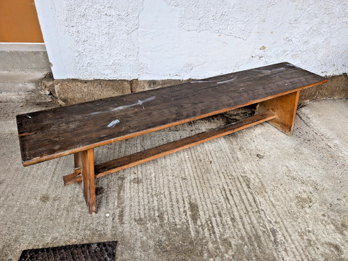 Holzbank vintage sitzbank - holzbank,