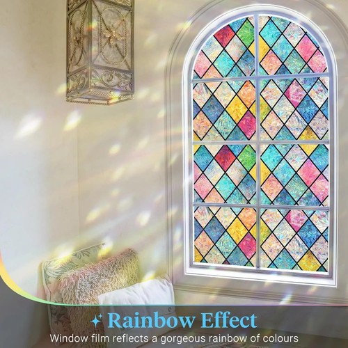 Bunt fensterfolie blickdicht - bunt,