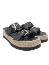 ZARA Plateau-Sandalen Damen Sandalen Gr. DE 39 schwarz Casual-Look