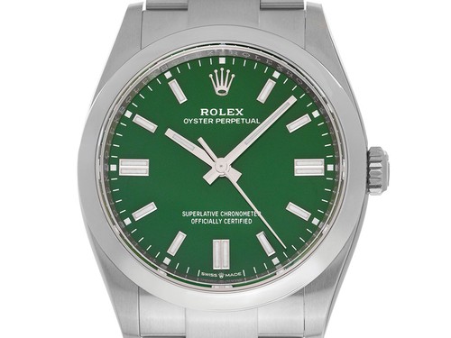 Rolex oyster perpetual green - rolex,