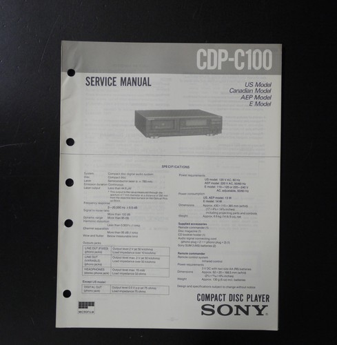 Original sony cdp c100 - original,