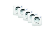 Homematic IP Smart Home 5er-Set Schaltsteckdose HmIP-PS-2