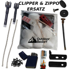 Clipper Zippo Ersatzteile Feuersteine Docht Feder Reibrad Scharnier Flintsysteme