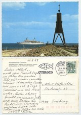 119935 - Seebäderschiff "Wappen von Hamburg - Kugelbake Cuxhaven - AK, 12.8.1993