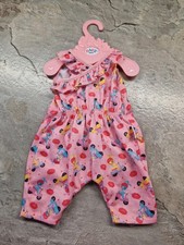 Scooter Overall Baby Born Puppe mit Kleiderbügel, Zustand sehr gut