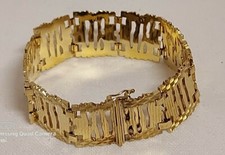 Armband Vintage hochwertig Vergoldet Armkette filigranes Americ  gestempelt 