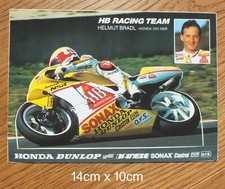 Sticker Aufkleber HB Racing Team Helmut Bradl Honda 250 NSR Moto GP 90er Jahre