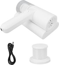 Tragbarer drahtloser Staubsauger für Bettmatratzen mit UV-Licht/Heißluft, Weiß