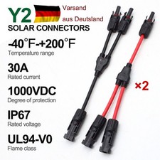 1paar solarstecker verteiler - solarstecker,