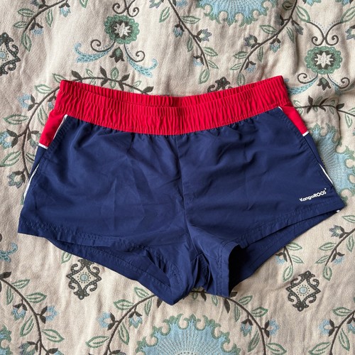 Badehose kangaroos blau rot - kangaroos,