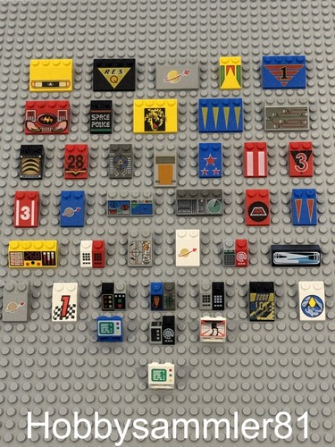 Lego schrägstein bedruckt - lego,