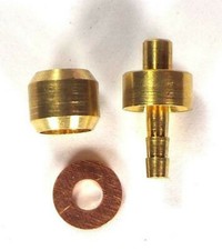 NEU EINSATZ, OLIV, UNTERLEGSCHEIBEN SET FÜR HOPE TECH V4 E4 X2 M4 TRIAL RX4 5MM BREMSSCHLAUCH