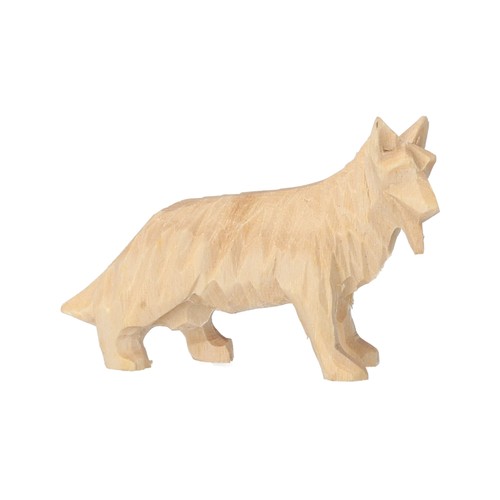 Mini schäferhund aus holz - schäferhund,