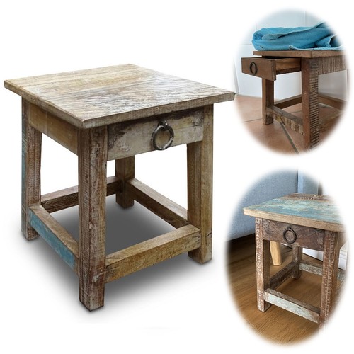 Vintage holz nachttisch - holz,