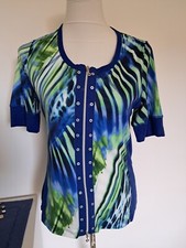 Damen Shirtbluse bunt Gollehaug Gr. 38