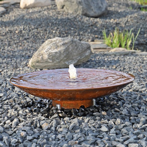 Cortenstahl brunnen - cortenstahl,