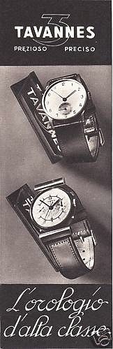 Werbung 1939 tavannes - werbung,