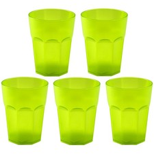5x Kunststoffbecher Grün