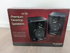 M-Audio Studiophile AV30 Premium Desktop Speakers Aktiv Lautsprecher, Schwarz