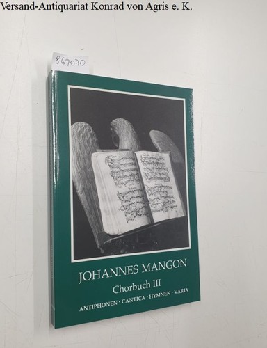 Johannes mangon chorbuch - mangon,