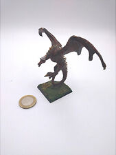 lindwurm mit halber Visage nach Kampf (mit Hauskatze) - Warhammer DSA-Figur Zinn