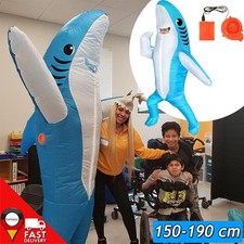 Erwachsene Aufblasbare Hai Kostüm Halloween Party Selbstaufblasbares Cosplay