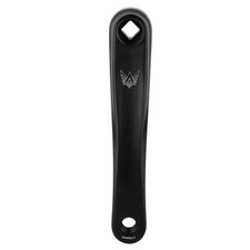 Kurbelarm Pedalarm Links Tretkurbel Aluminum 170mm (schwarz-rautenförmig)