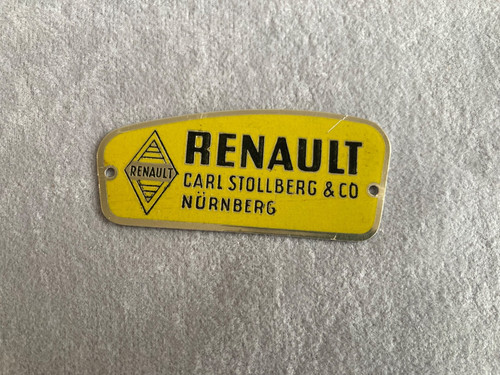 Original schild renault - original,